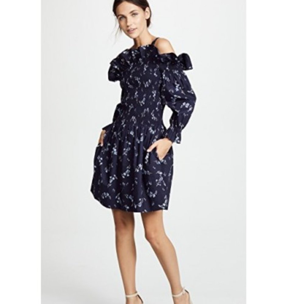 [Rebecca Taylor] NWT Francine Navy Dress